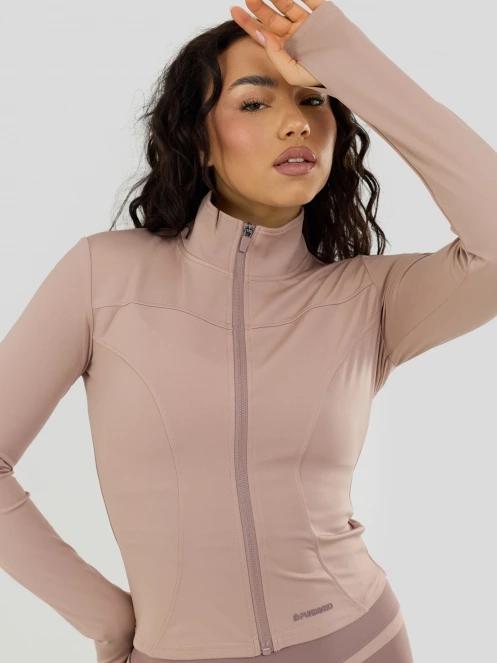Fundango Flop Zip Up Top női hosszú ujjú sport póló rózsaszín színben 7