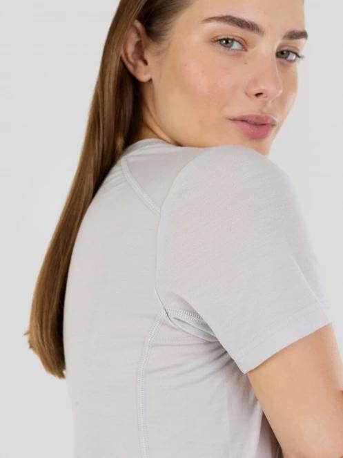 Fundango Reinga Merino T-shirt női aláöltöző felső szürke színben 5