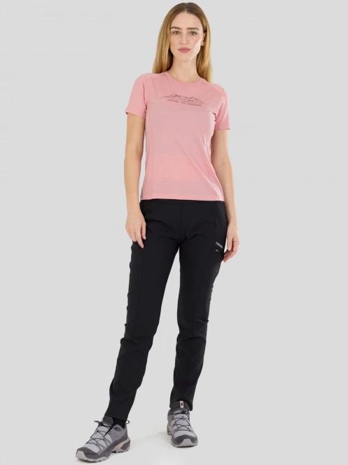 Fundango Reinga Merino T-shirt női aláöltöző felső rózsaszín színben 4