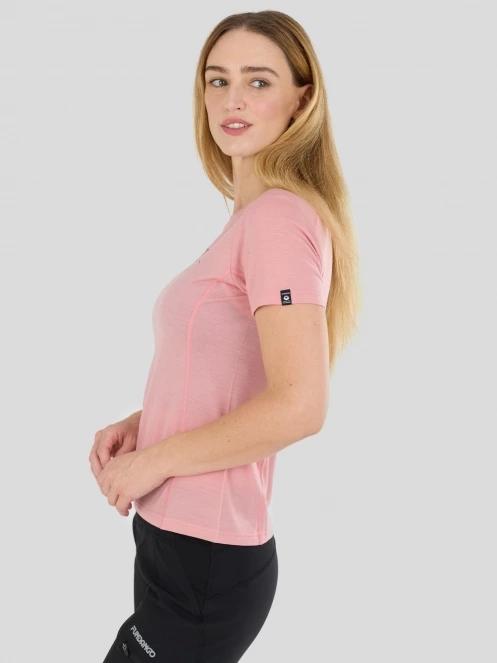 Fundango Reinga Merino T-shirt női aláöltöző felső rózsaszín színben 7