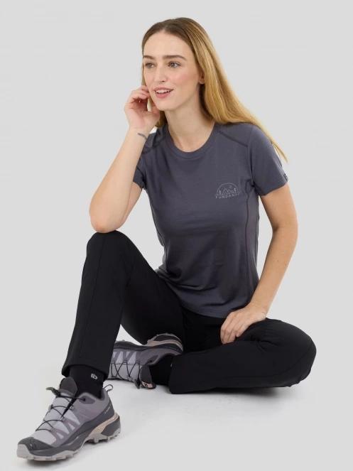 Fundango Reinga Merino T-shirt női aláöltöző felső kék színben 4
