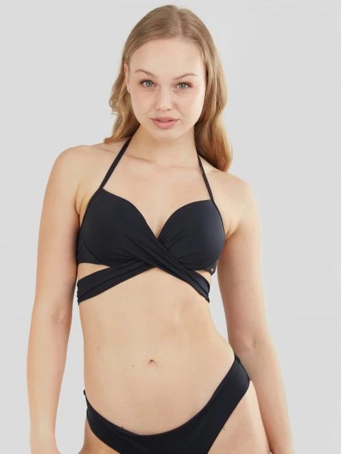 Fundango Lola Twisted Top női bikini felső fekete színben 2