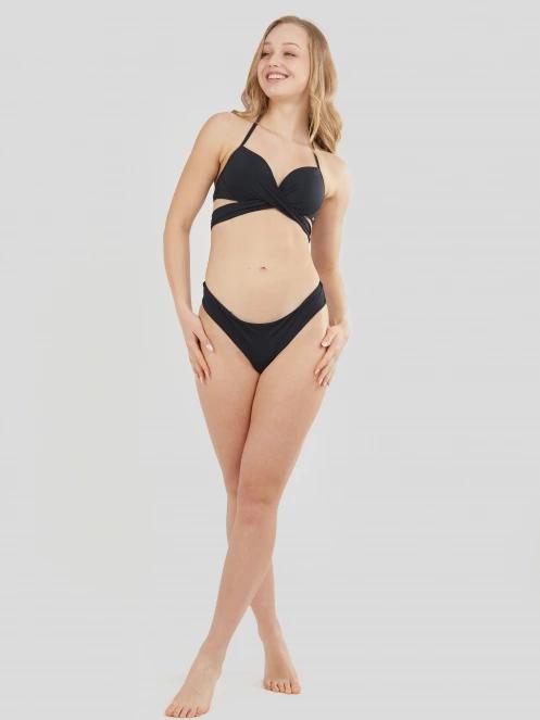 Fundango Lola Twisted Top női bikini felső fekete színben 4
