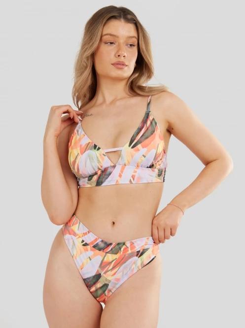 Fundango Sahara V-neck Cami Top női bikini felső lila színben 2