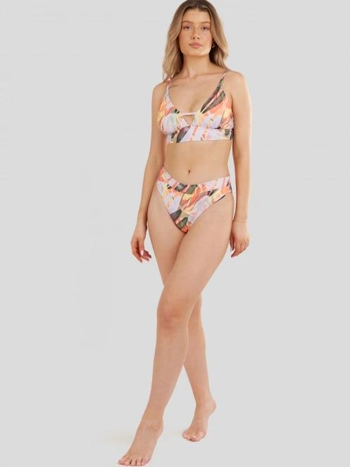 Fundango Sahara V-neck Cami Top női bikini felső lila színben 4