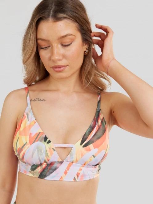 Fundango Sahara V-neck Cami Top női bikini felső lila színben 6