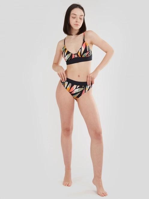 Fundango Sahara V-neck Cami Top női bikini felső multikolor színben 3
