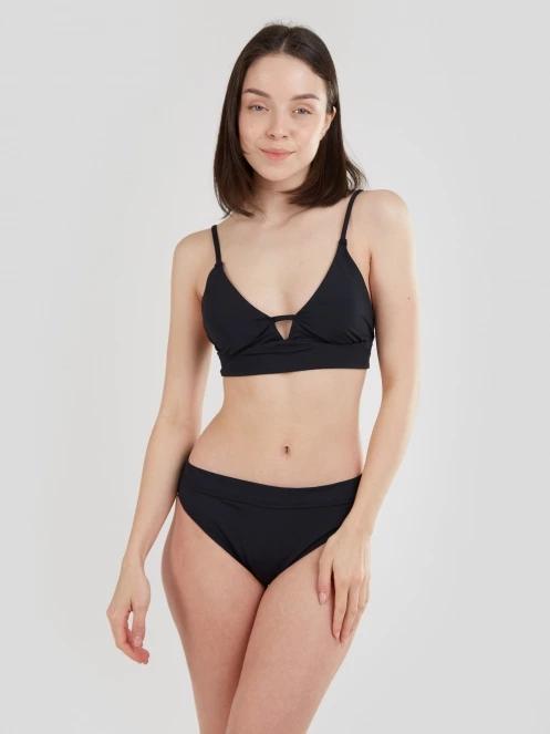 Fundango Sahara V-neck Cami Top női bikini felső fekete színben 2