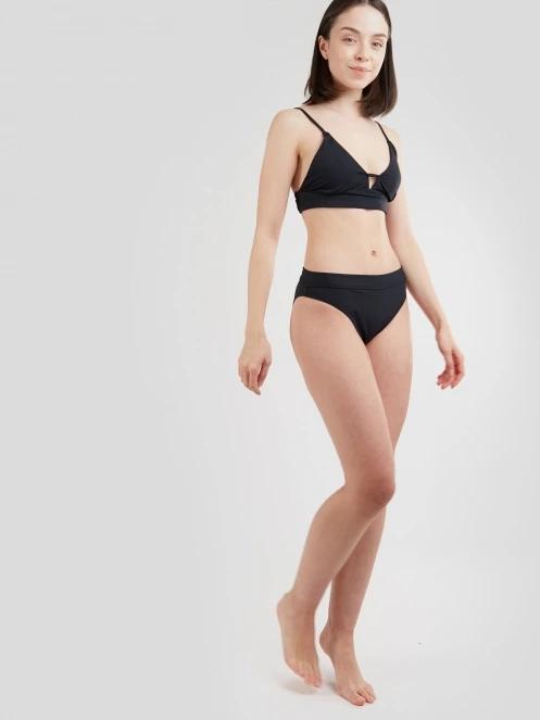 Fundango Sahara V-neck Cami Top női bikini felső fekete színben 3