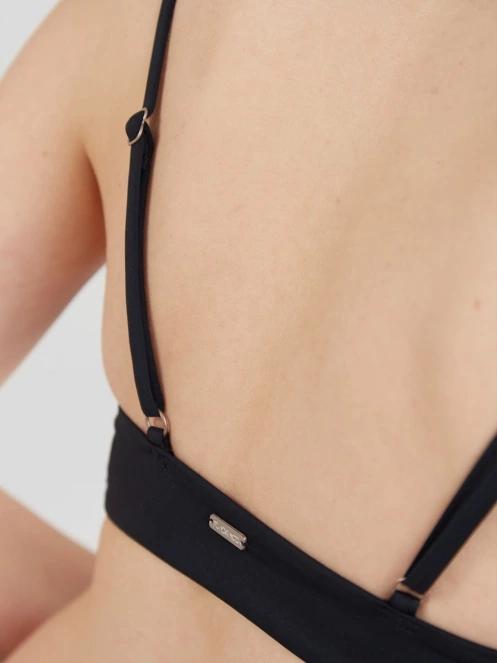 Fundango Sahara V-neck Cami Top női bikini felső fekete színben 5