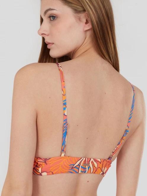 Fundango Sahara V-neck Cami Top női bikini felső rózsaszín színben 7