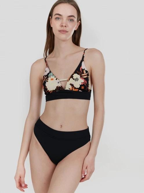 Fundango Sahara V-neck Cami Top női bikini felső fekete színben 4