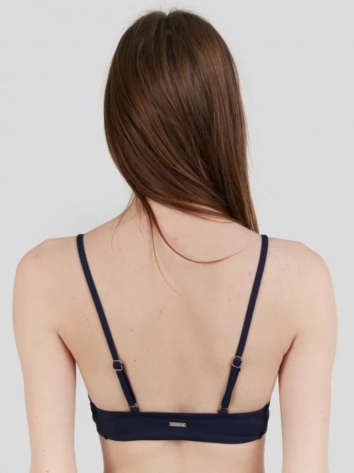 Fundango Sahara V-neck Cami Top női bikini felső sötétkék színben 3