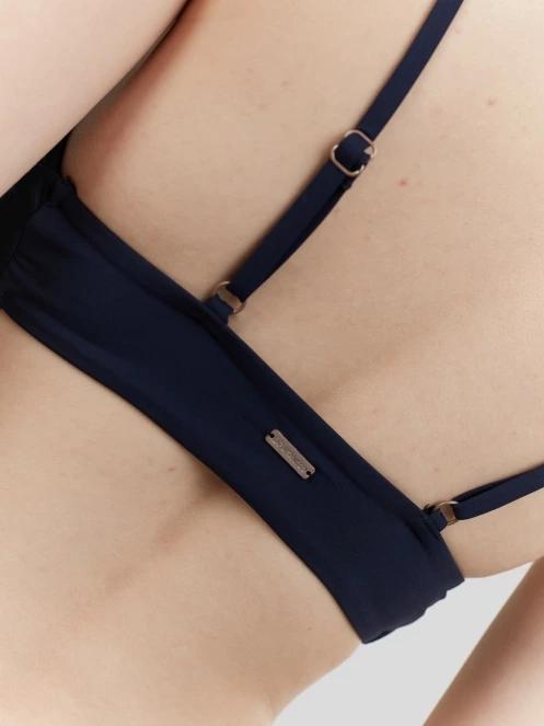Fundango Sahara V-neck Cami Top női bikini felső sötétkék színben 6
