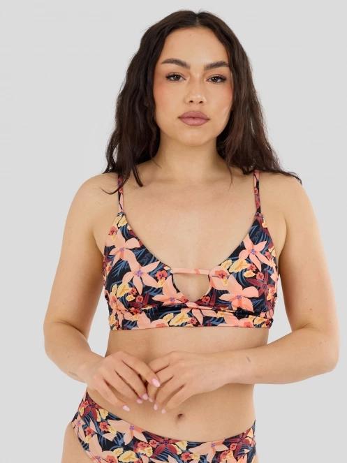 Fundango Sahara V-Neck Cami Top női bikini felső rózsaszín színben 2