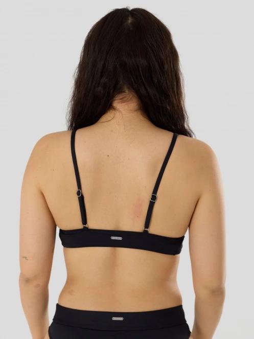 Fundango Sahara V-Neck Cami Top női bikini felső fekete színben 3