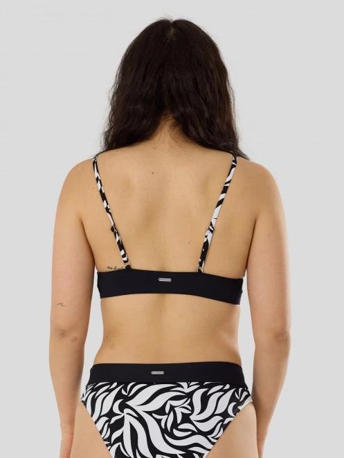 Fundango Sahara V-Neck Cami Top női bikini felső fekete színben 3