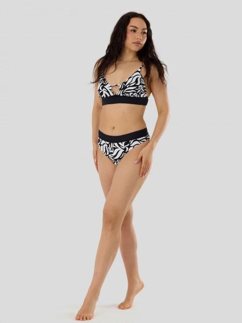 Fundango Sahara V-Neck Cami Top női bikini felső fekete színben 4