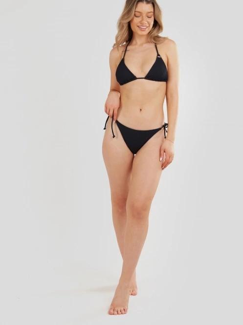 Fundango Innisfil Triangle Jacquard Top női bikini felső fekete színben 4