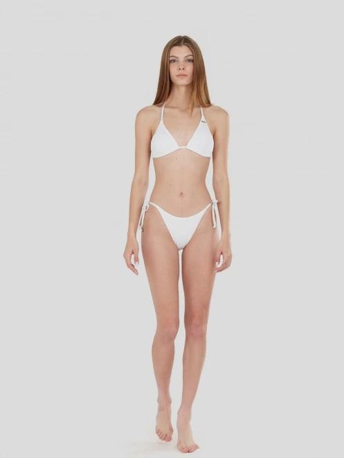 Fundango Innisfil Triangle Jacquard Top női bikini felső fehér színben 4