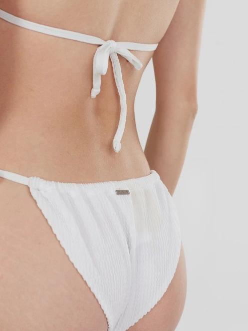 Fundango Innisfil Triangle Jacquard Top női bikini felső fehér színben 7