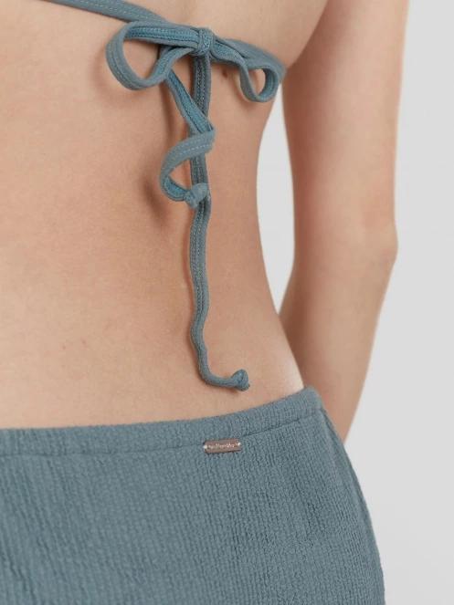 Fundango Innisfil Triangle Jacquard Top női bikini felső zöld színben 7
