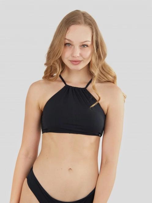 Fundango Hogg High Neck Top női bikini felső fekete színben 2