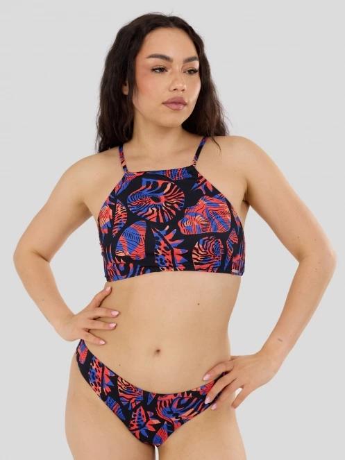 Fundango Hogg High Neck Top női bikini felső fekete színben 2