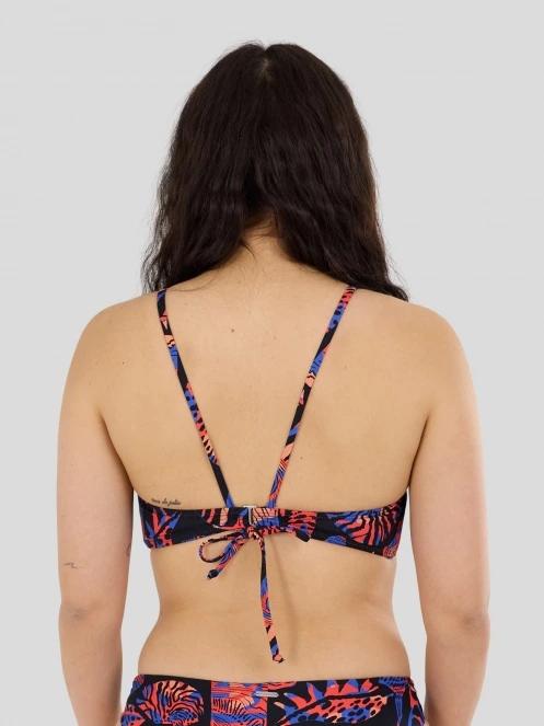 Fundango Hogg High Neck Top női bikini felső fekete színben 3