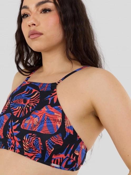 Fundango Hogg High Neck Top női bikini felső fekete színben 5