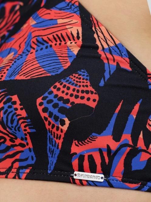 Fundango Hogg High Neck Top női bikini felső fekete színben 7