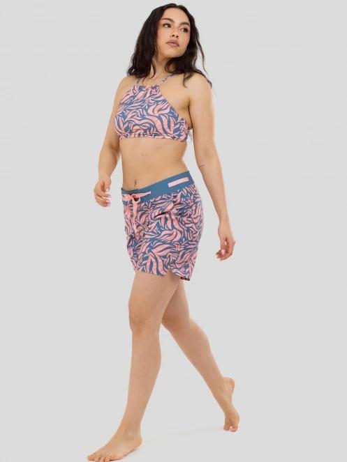 Fundango Hogg High Neck Top női bikini felső sötétkék színben 5