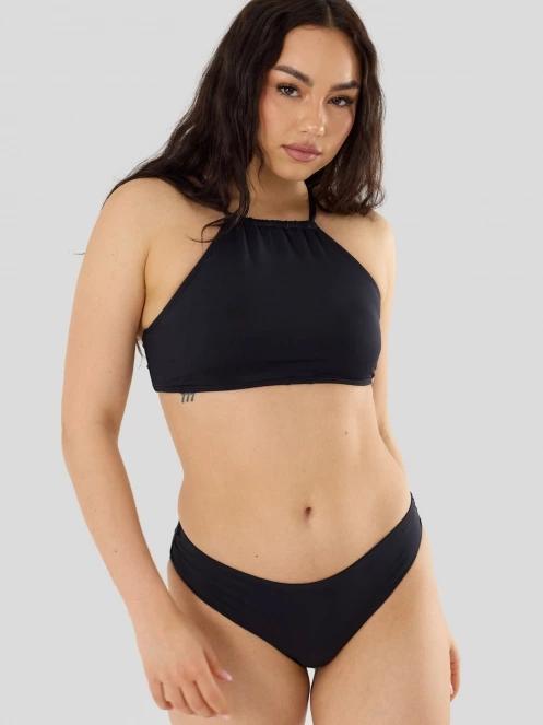 Fundango Hogg High Neck Top női bikini felső fekete színben 2