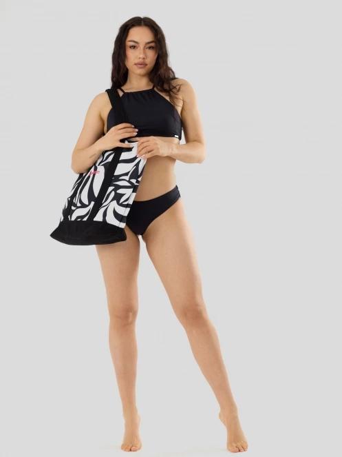 Fundango Hogg High Neck Top női bikini felső fekete színben 4