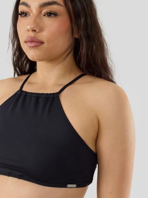 Fundango Hogg High Neck Top női bikini felső fekete színben 7