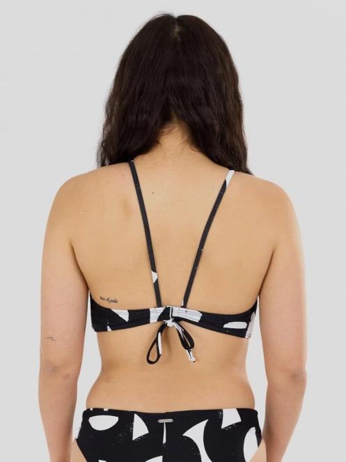 Fundango Hogg High Neck Top női bikini felső fekete színben 3