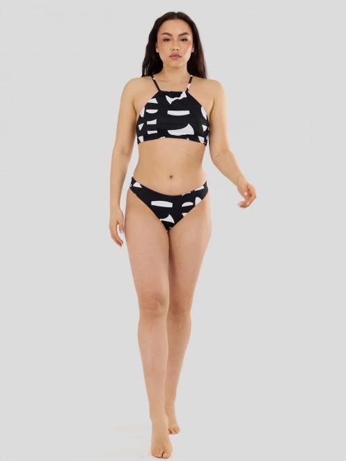 Fundango Hogg High Neck Top női bikini felső fekete színben 4