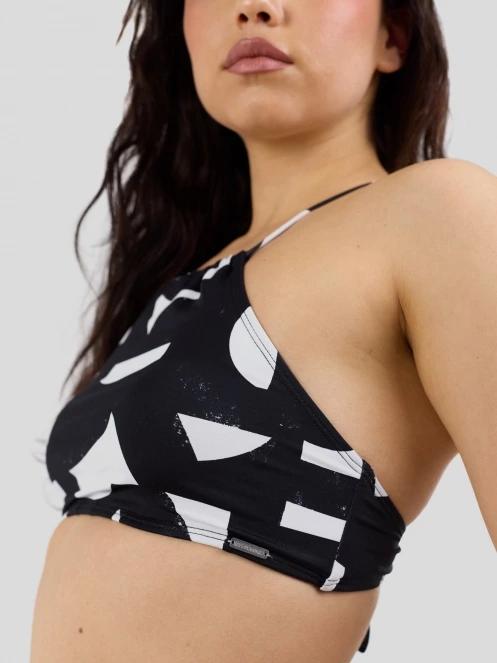 Fundango Hogg High Neck Top női bikini felső fekete színben 6