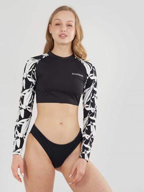 Fundango Amelia Surf Top női bikini felső fekete színben 2