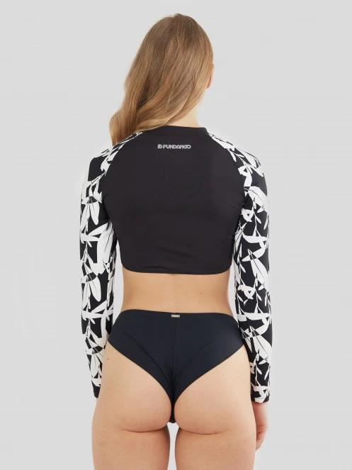 Fundango Amelia Surf Top női bikini felső fekete színben 3