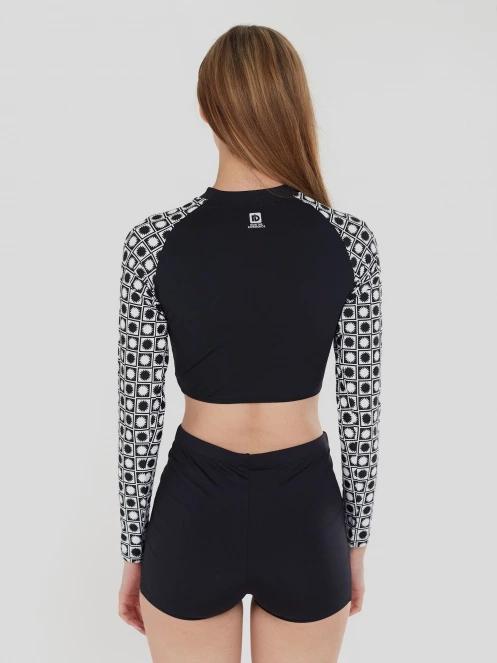 Fundango Amelia Surf Top női bikini felső fekete színben 3