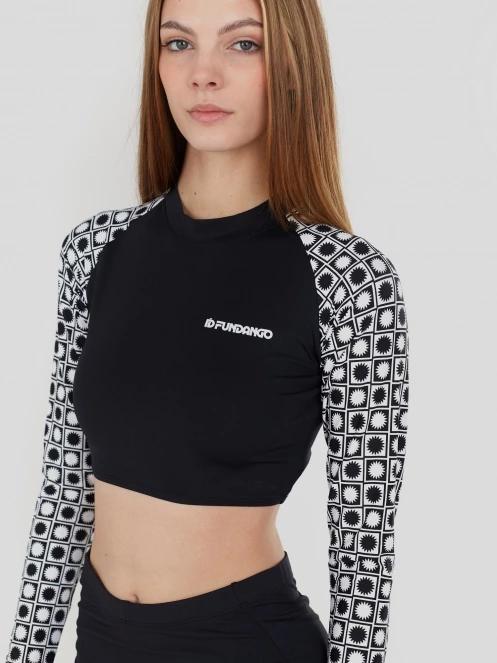 Fundango Amelia Surf Top női bikini felső fekete színben 6