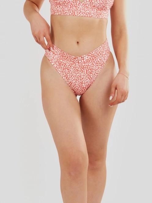 Fundango Sahara Mid Waist Full Bottoms női bikini alsó piros színben 2