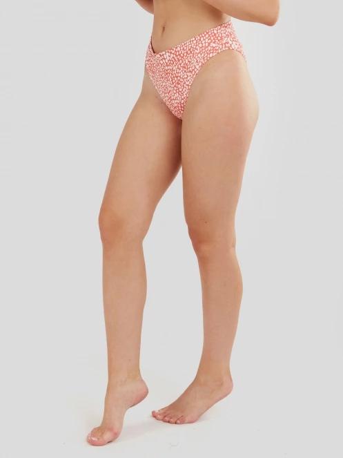 Fundango Sahara Mid Waist Full Bottoms női bikini alsó piros színben 5