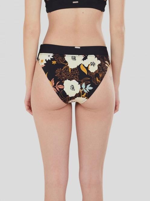 Fundango Sahara Mid Waist Full Bottom női bikini alsó fekete színben 3