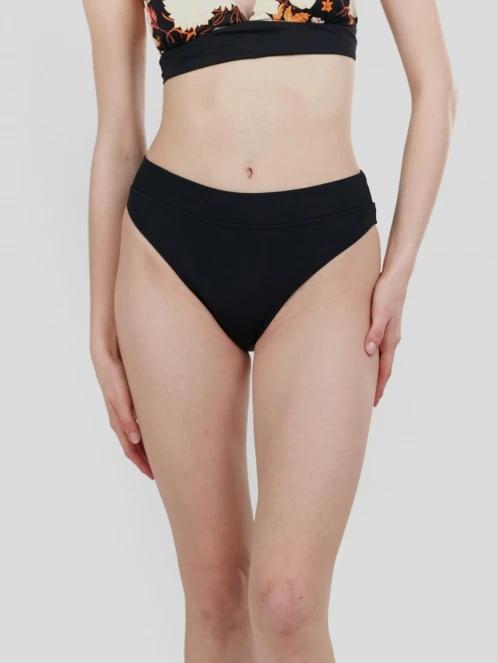 Fundango Sahara Mid Waist Full Bottom női bikini alsó fekete színben 2