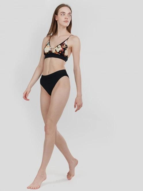 Fundango Sahara Mid Waist Full Bottom női bikini alsó fekete színben 4