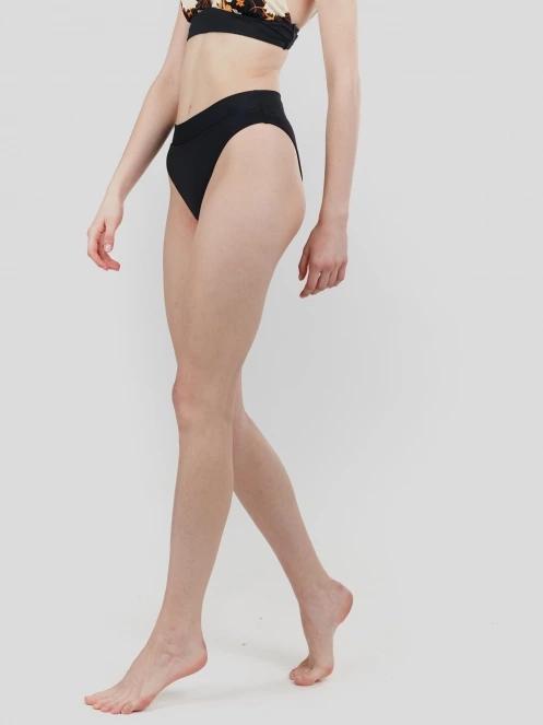 Fundango Sahara Mid Waist Full Bottom női bikini alsó fekete színben 5