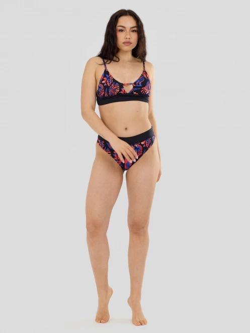 Fundango Sahara Midwaist Full Bottom női bikini alsó fekete színben 4