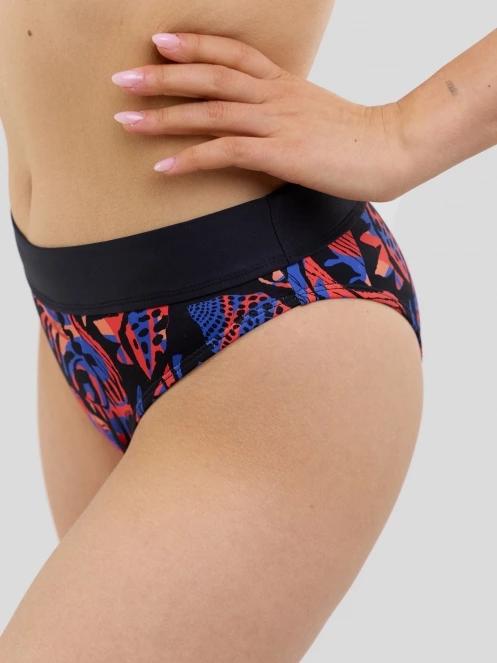 Fundango Sahara Midwaist Full Bottom női bikini alsó fekete színben 6